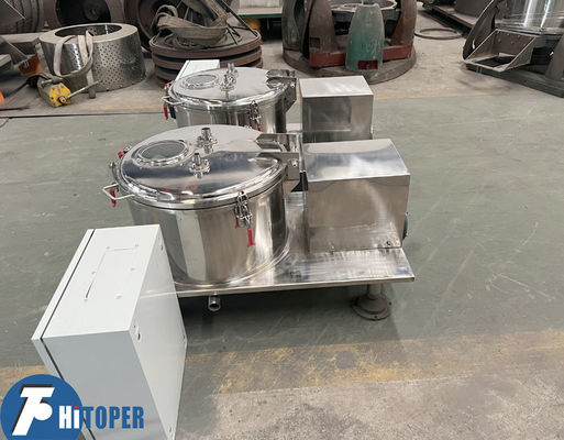 Platform Base Centrifuge Stainless Steel Table Top Separator with 20L Volume Drum and Flip Shell for Pilot Phase Material Processing