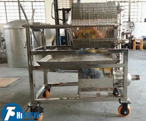 Plate and Frame Filter Stainless Steel Filter Machine with High Temperature Resistant Silica Gel Seals for Leak Free Filtration
