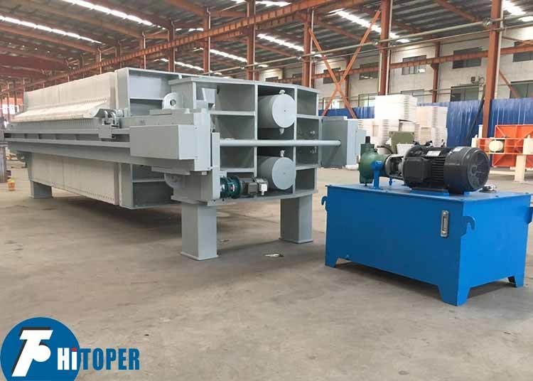 Industrial Chamber Filter Press Featuring PLC Control Hydraulic Unit and Polypropylene Filter Plates for Wastewater Treatment