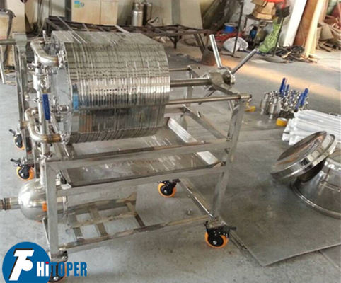 Platten- und Rahmenfilter Edelstahl-Filtermaschine mit hochtemperaturbeständigen Silikongeldichtungen für leckagefreie Filtration